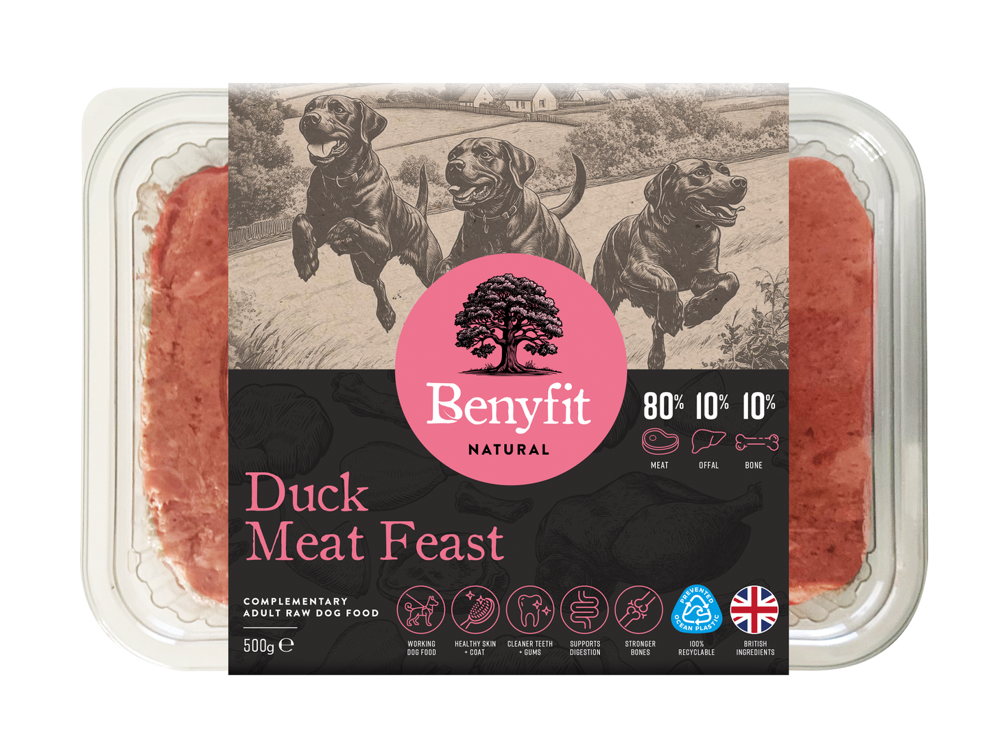 Benyfit Natural 80-10-10 Duck 500g