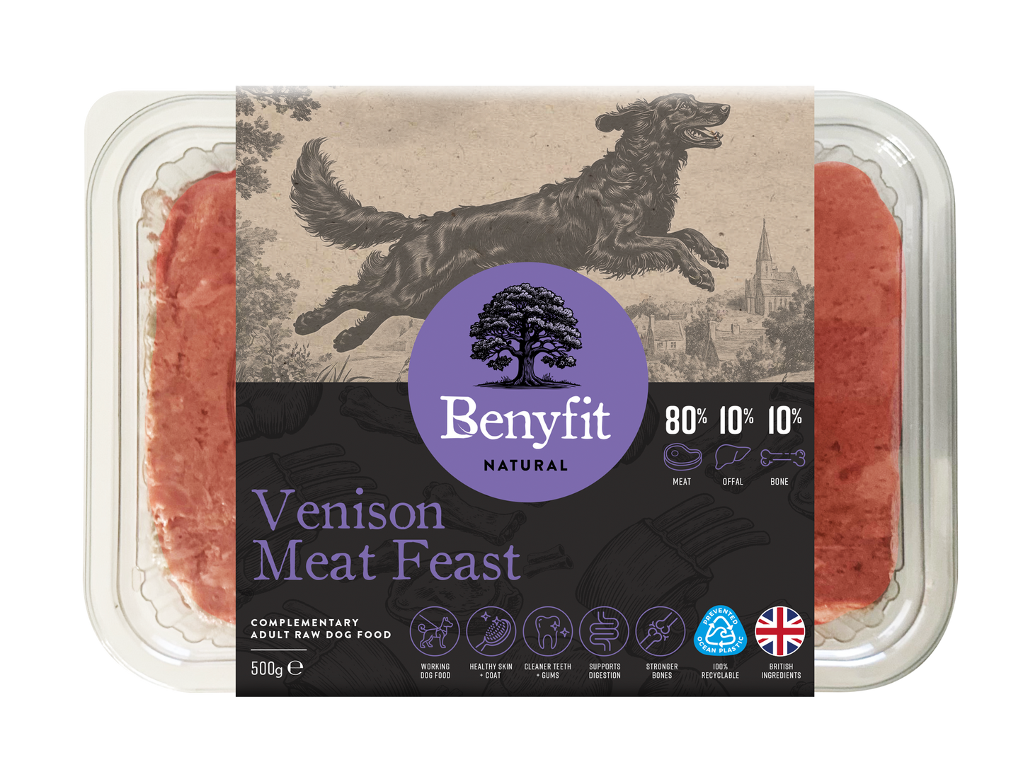 Benyfit Natural 80-10-10 Venison 500g
