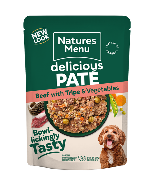 Natures Menu Pouch Beef With Tripe 300gx8