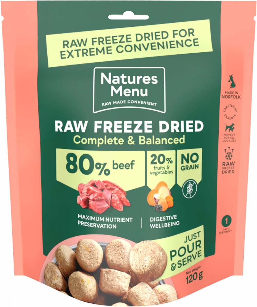 Natures Menu Freeze Dried 80/20 Complete Beef