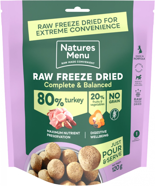 Natures Menu Freeze Dried 80/20 Complete Turkey