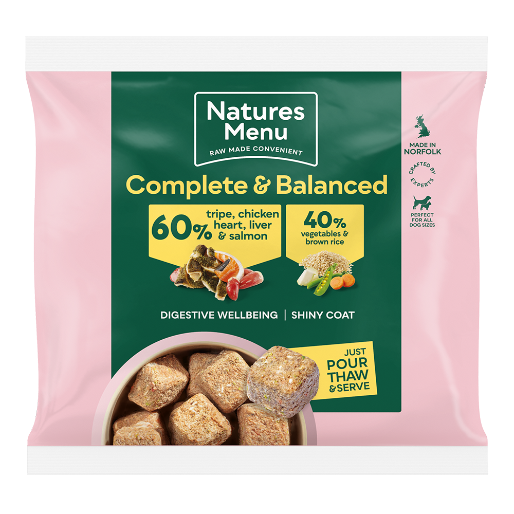 Natures Menu 60/40 Nuggets Tripe, Chicken & Heart (Banquet) 1kg