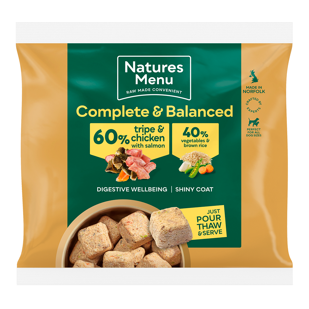 Natures Menu 60/40 Nuggets Tripe Veg & Rice 1kg