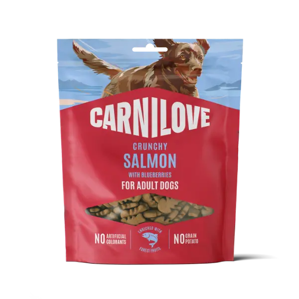 Carnilove Crunchy Dog Treats Salmon with Blueberries 200g