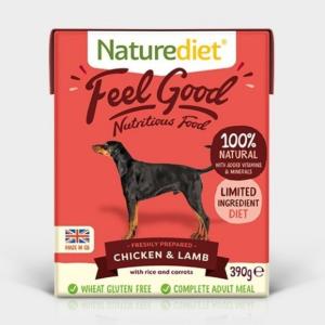 Naturediet Feel Good Adult Chicken and Lamb 390gx18