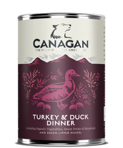 Canagan Turkey & Duck Dinner Dog Can 400gx6