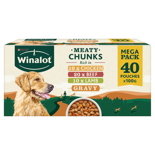 Winalot Pouch Chunks in Gravy 40 Pack