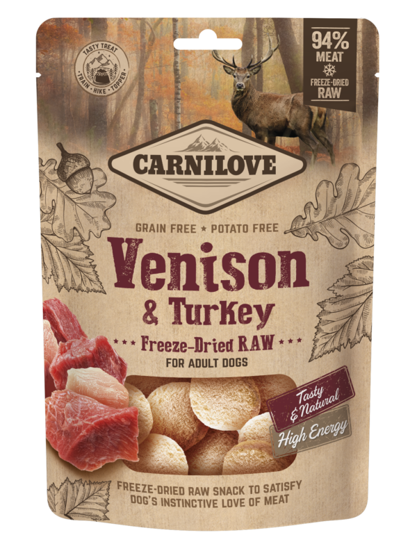 Carnilove Freeze Dried Treat Venison & Turkey 60g