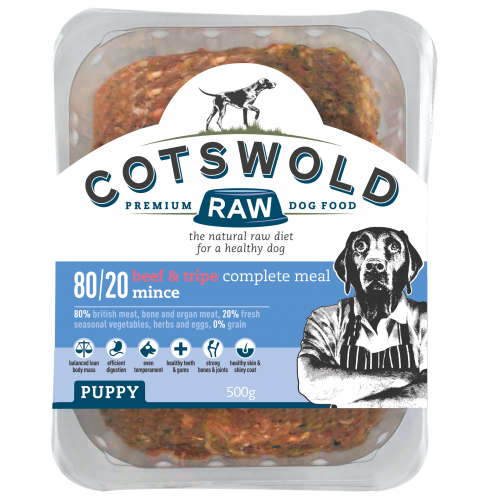 Cotswold Raw Puppy Beef & Tripe Mince