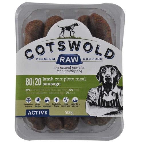 Cotswold Raw Active Sausages Lamb