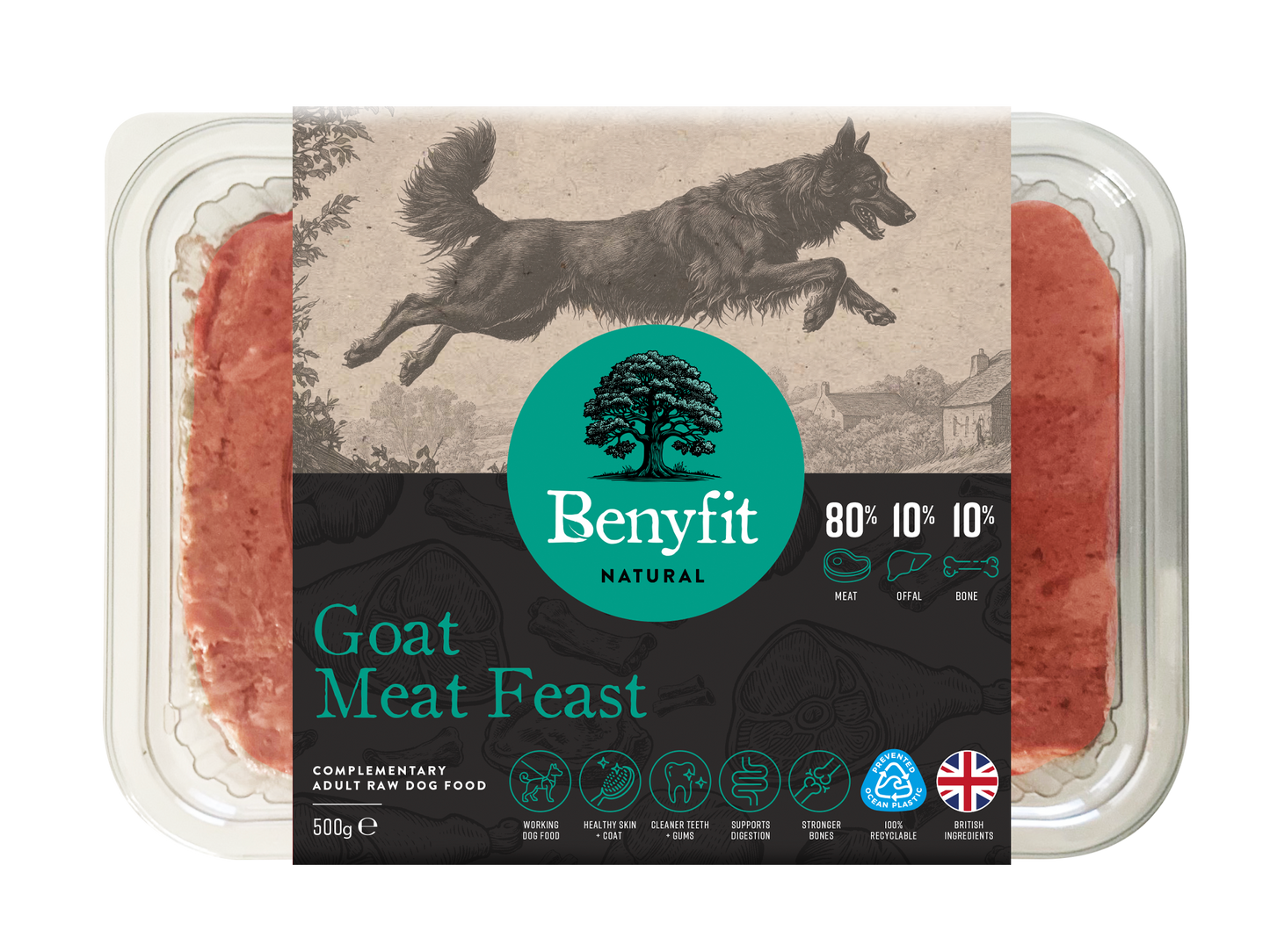 Benyfit Natural 80-10-10 Goat 500g