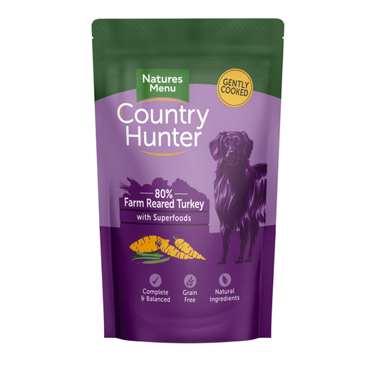 Country Hunter Dog Pouch Turkey 150g