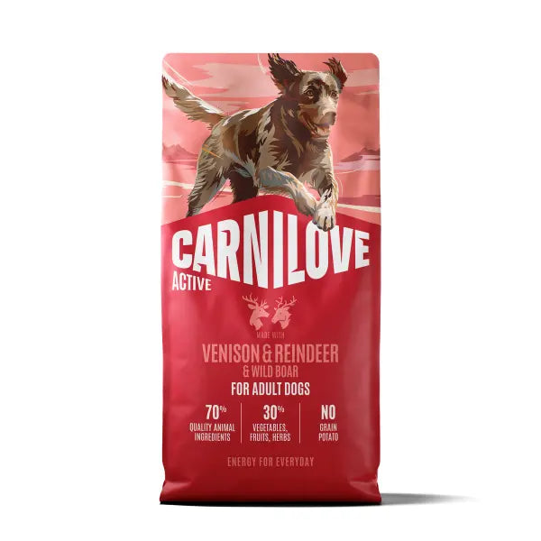 Carnilove Active Dog Venison, Reindeer & Wild Boar 1.5KG