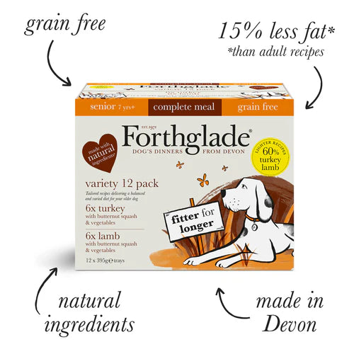 Forthglade Grain Free Senior Variety Pack 12x395g