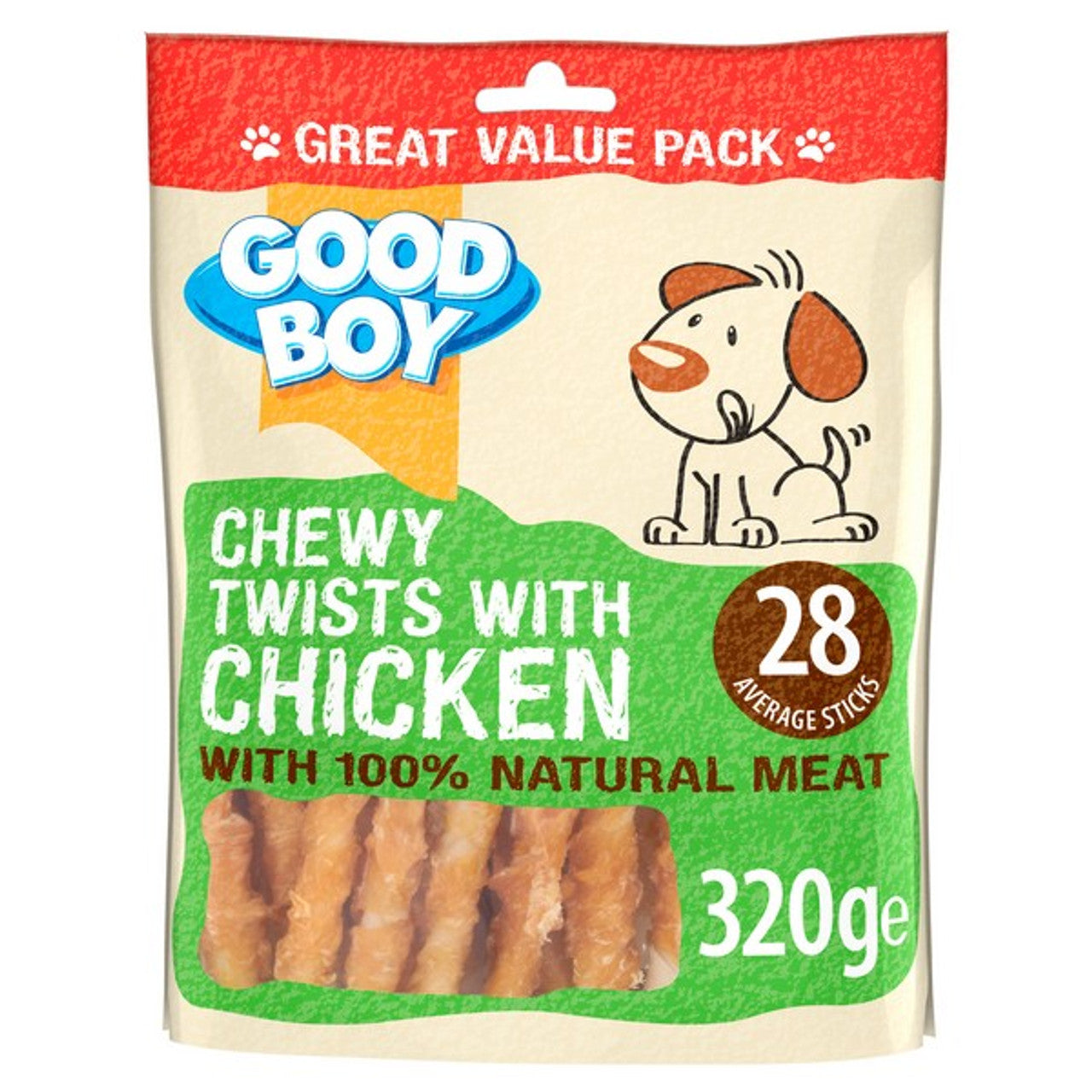 Good Boy Chewy Chicken Twists 320g