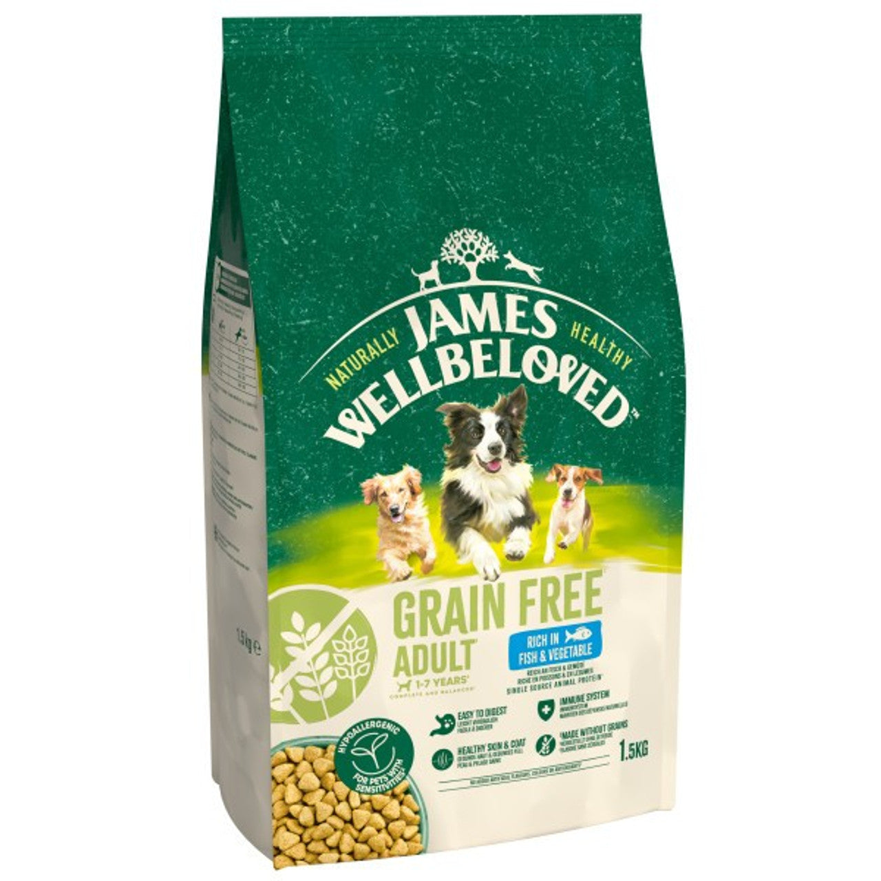 James Wellbeloved Adult Grain Free Fish & Veg 1.5kg