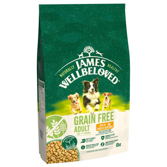 James Wellbeloved Adult Grain Free Turkey & Veg 10kg
