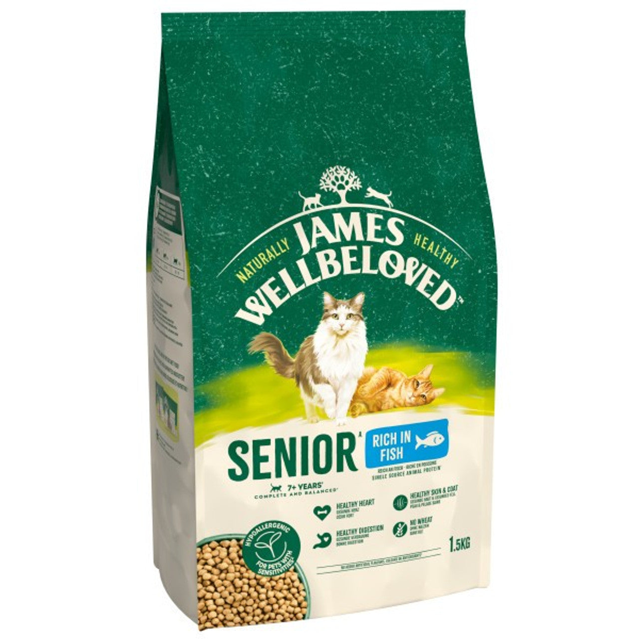 James Wellbeloved Cat Senior Fish 1.5kg – Mobile Pet Foods