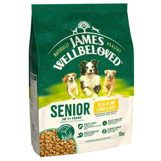 James Wellbeloved Senior Lamb & Rice 15kg