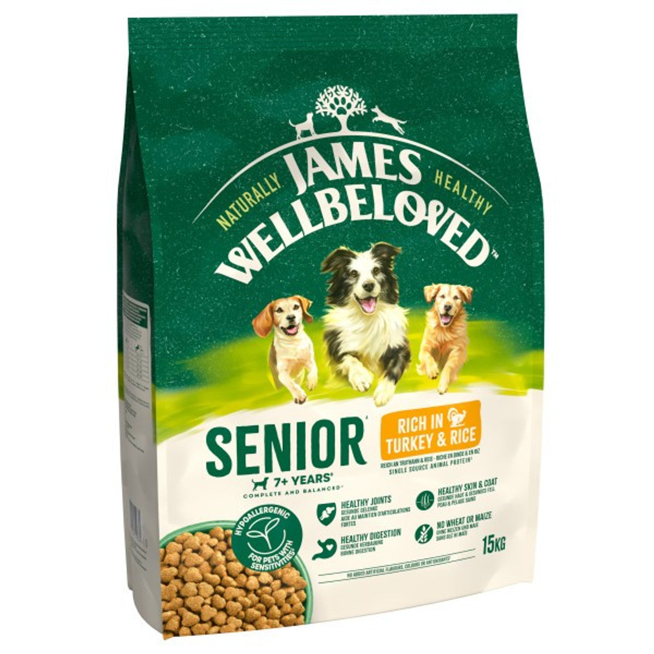 James Wellbeloved Senior Turkey & Rice 15kg