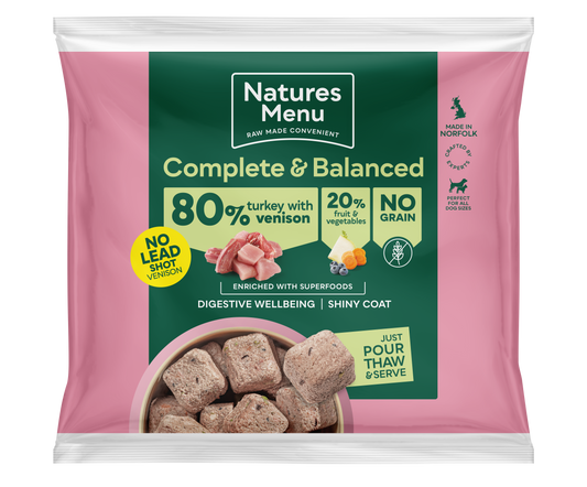 Natures Menu 80/20 Turkey & Venison Nuggets