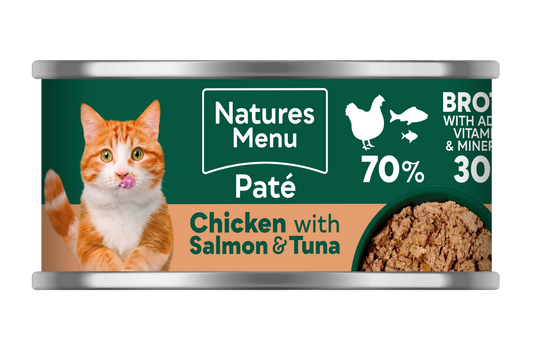 Natures Menu Cat Can Adult Chicken, Salmon & Tuna 85g