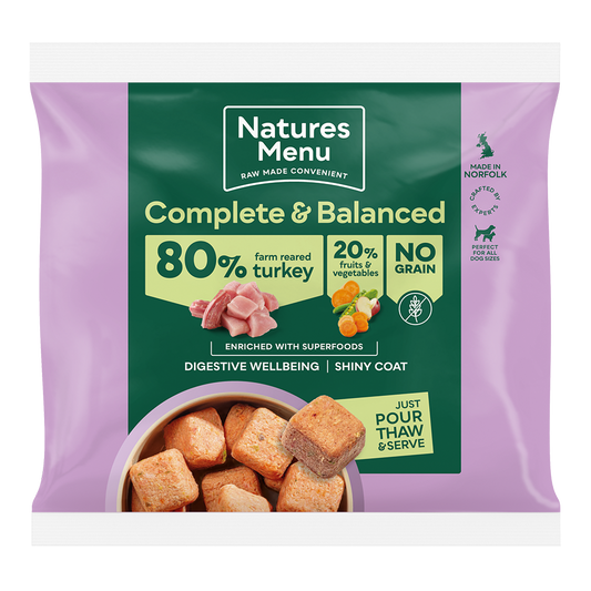 Natures Menu (Country Hunter) 80/20 Nuggets Farm Reared Turkey 1kg