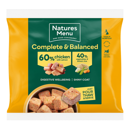 Natures Menu 60/40 Nuggets Chicken Veg & Rice 1kg