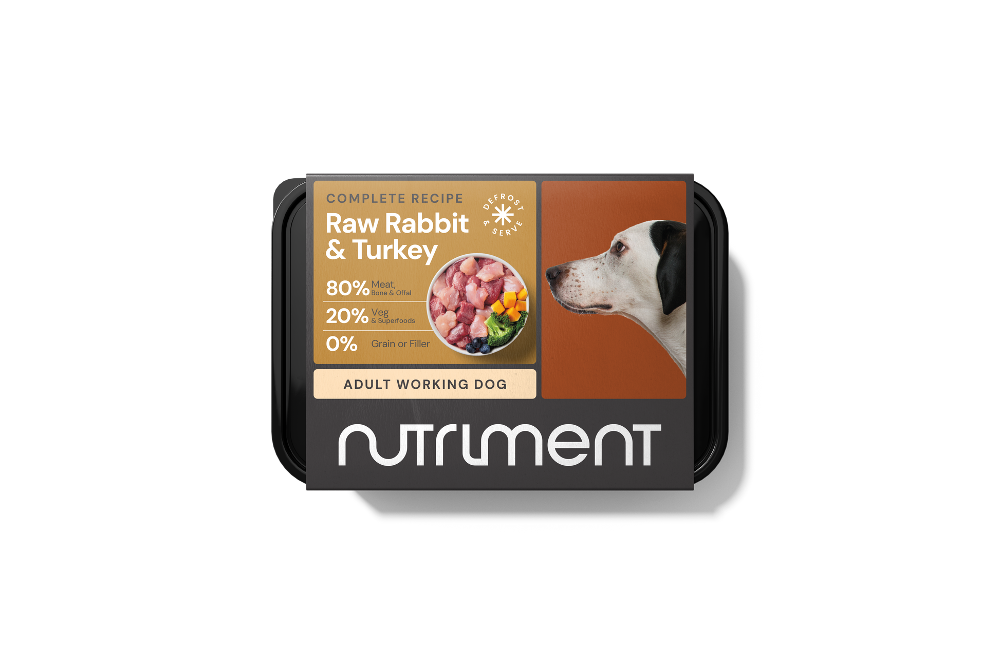 Nutriment Raw Dog Food Rabbit Turkey Formula 500g Mobile Pet Foods