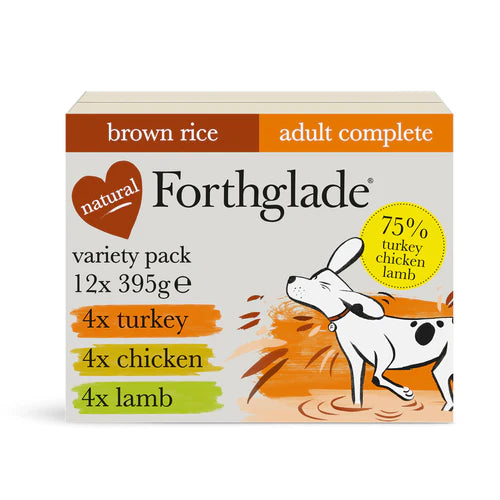 Forthglade Complete Adult With Rice Multipack 395gx12