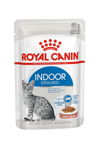 Royal Canin Indoor Sterilised Pouch in Gravy 85g
