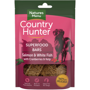 Country Hunter Superfood Bar Salmon & White Fish with Cranberries & Kelp 100g