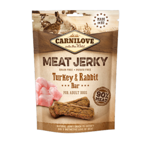 Carnilove Jerky Turkey & Rabbit Dog Treat 100g