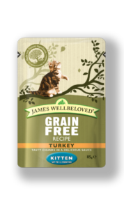 James Wellbeloved Kitten Pouch Turkey 85gx12