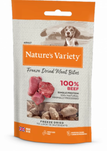 Natures Variety Freeze Dried Meat Bites Beef 20g