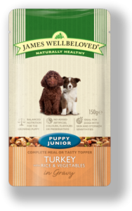 James Wellbeloved Pouch Puppy Turkey 150gx10