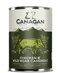 Canagan Chicken & Wild Boar Dog Can 400gx6
