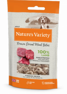 Natures Variety Freeze Dried Meat Bites Lamb 20g