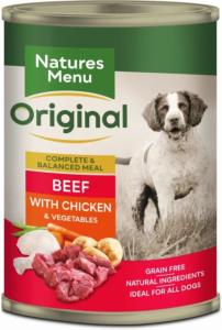 Natures Menu Can Beef & Chicken 400gx12