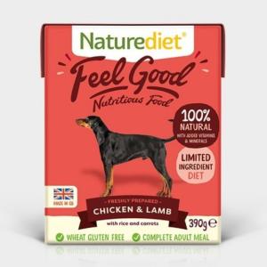 Naturediet Feel Good Adult Chicken and Lamb 390g