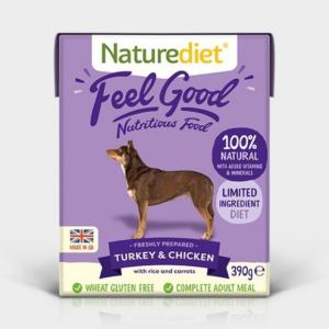 Naturediet Feel Good Adult Turkey & Chicken 390gx18
